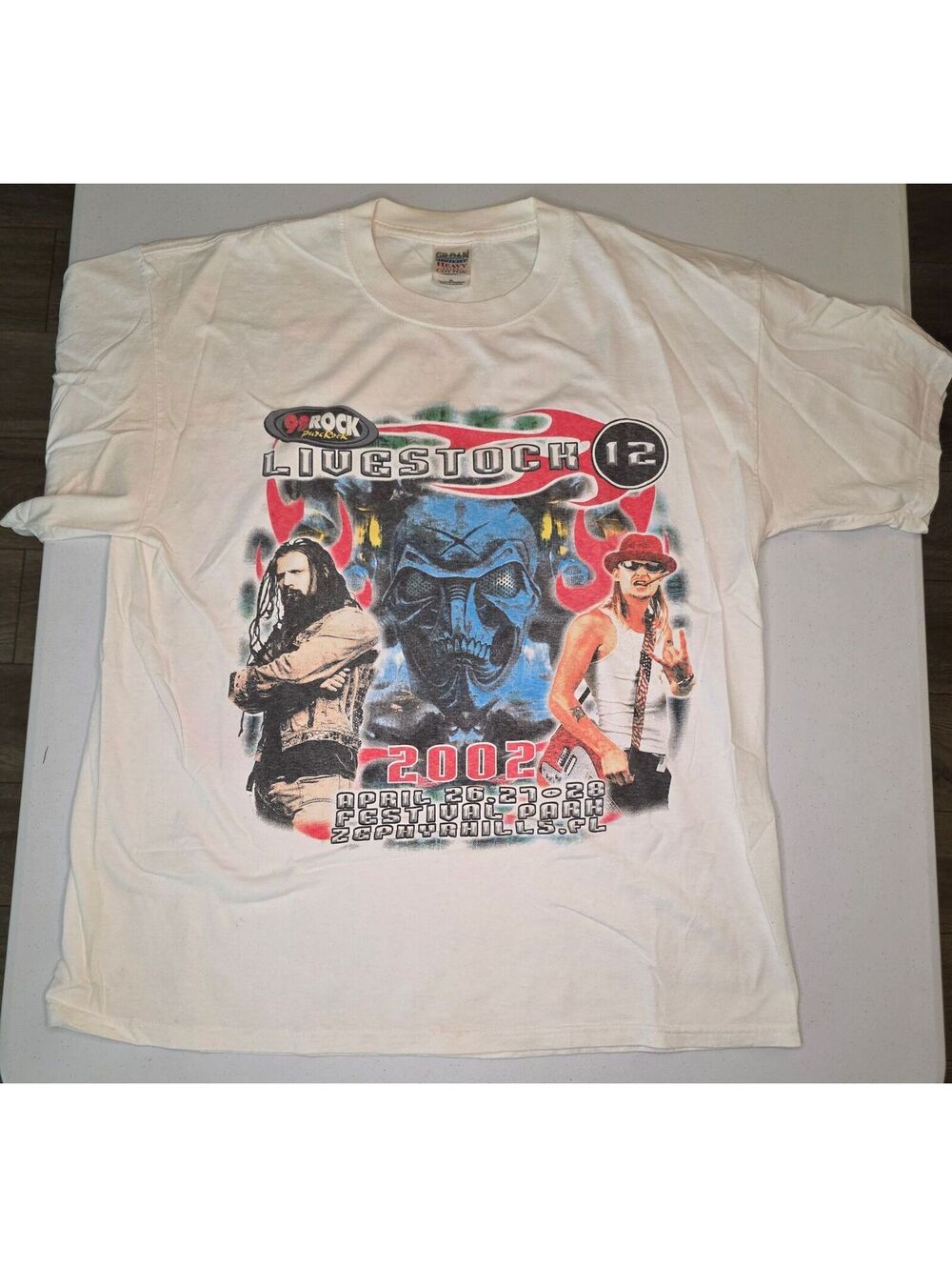 2002 Livestock Rob Zombie Kid Rock Tee